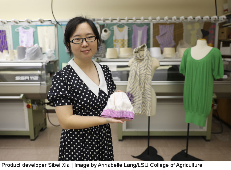 Smart textiles used in fever-detecting hat