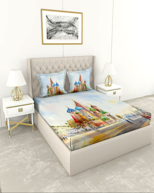 Digital Print Flat Bedsheet Set