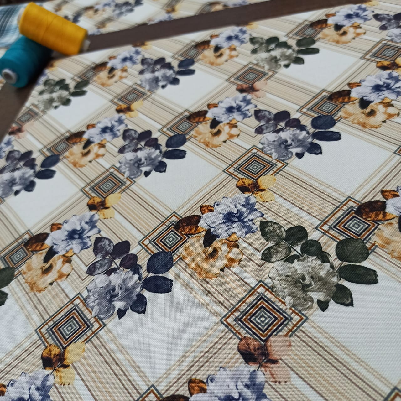 Poly Rayon Printed Fabric
