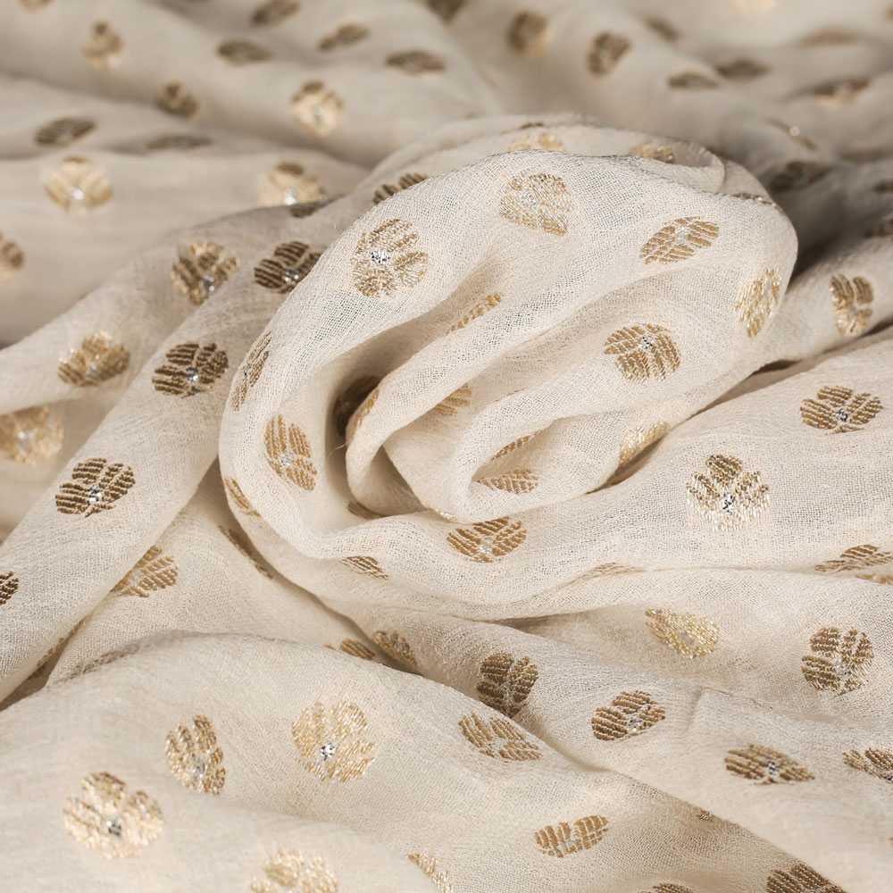 Viscose Georgette Butti Fabric