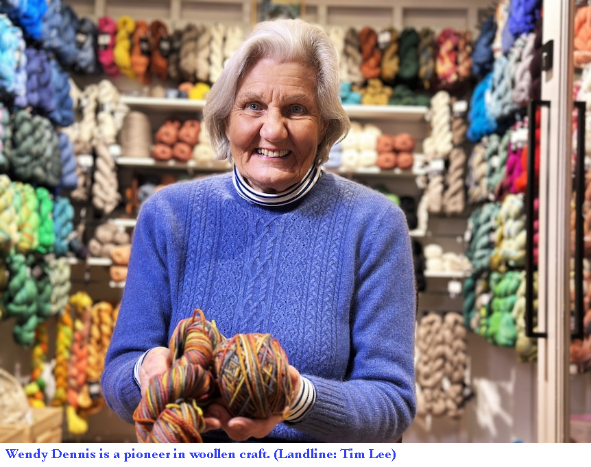 Coloured wool from Polwarth sheep popular with crafters around the world