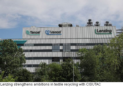 Lenzing strengthens ambitions in textile recycling with CISUTAC