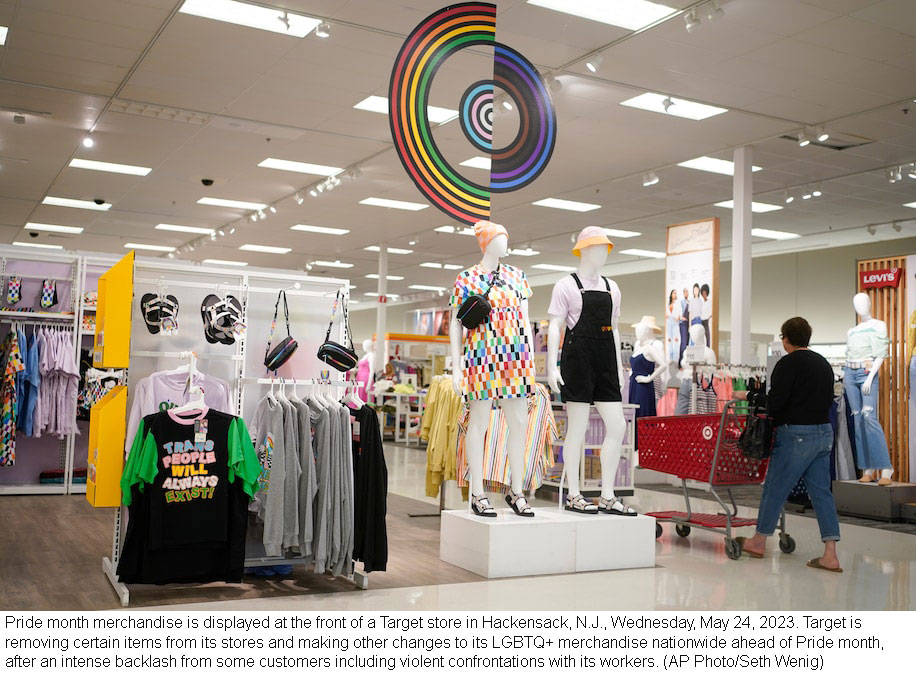 Target becomes latest company to suffer backlash for LGBTQ+ support -pulls some Pride month clothing from stores