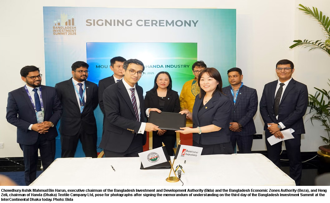 China’s Handa Industries to invest $150m in Bangladesh’s textile, garment sectors