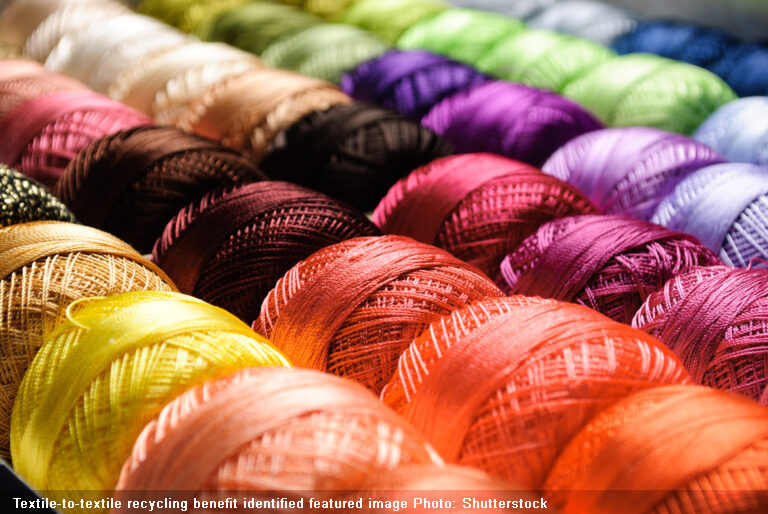 Textile-to-textile recycling benefit identified